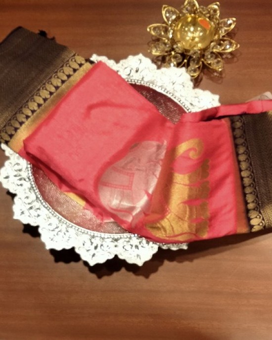 BANARAS CHAKMA CRAPE SAREE BANARAS CHAKMA CRAPE SAREE