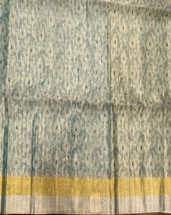 SILVER JUTE SAREE