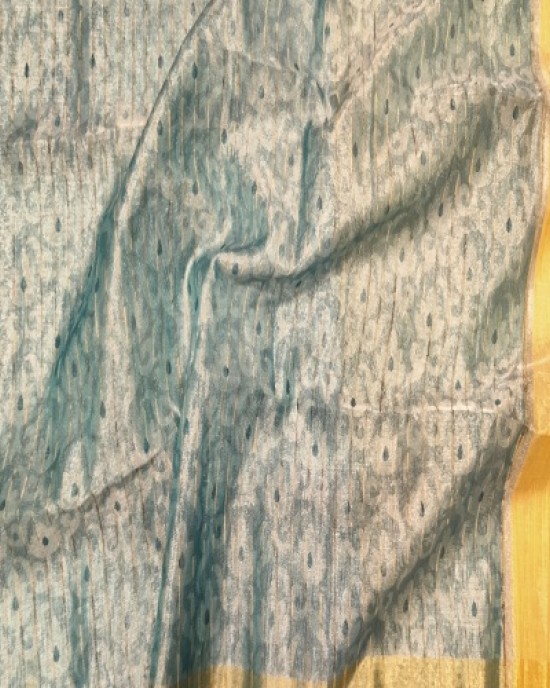 SILVER JUTE SAREE